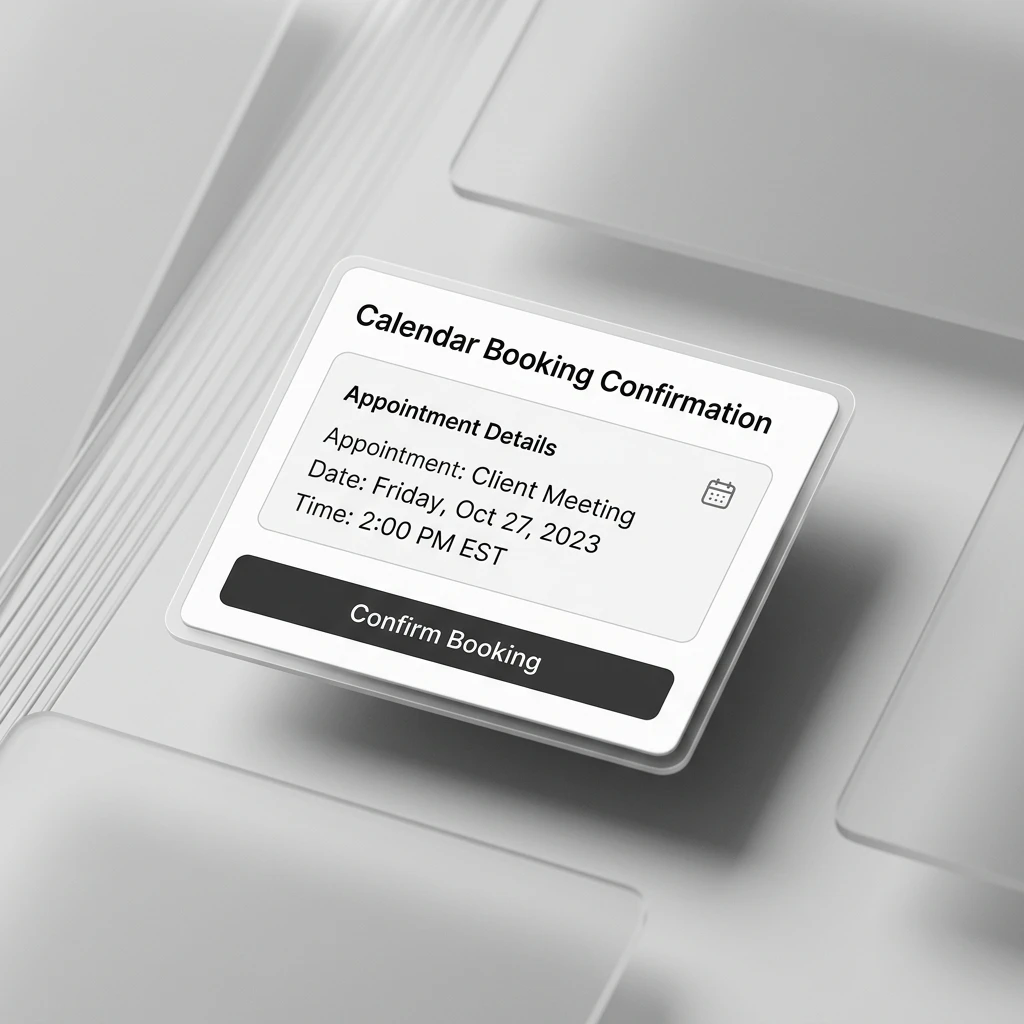 LobbyStack appointment booking flow illustration